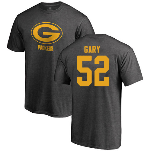 Men Green Bay Packers Ash #52 Gary Rashan One Color Nike NFL T Shirt->nfl t-shirts->Sports Accessory